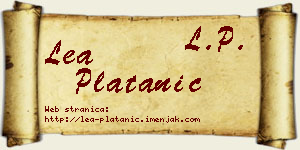 Lea Platanić vizit kartica